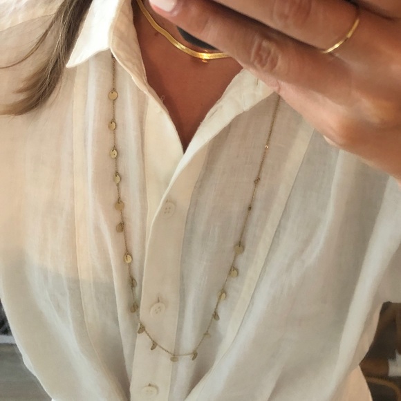 Club Monaco Jewelry - Club Monaco gold disc necklace